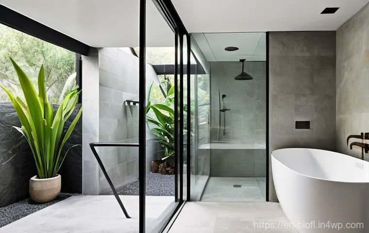 바이오필릭 디자인 요소의 종류 - **Prompt:** An open-plan living and dining area showcasing a harmonious blend of natural materials a...