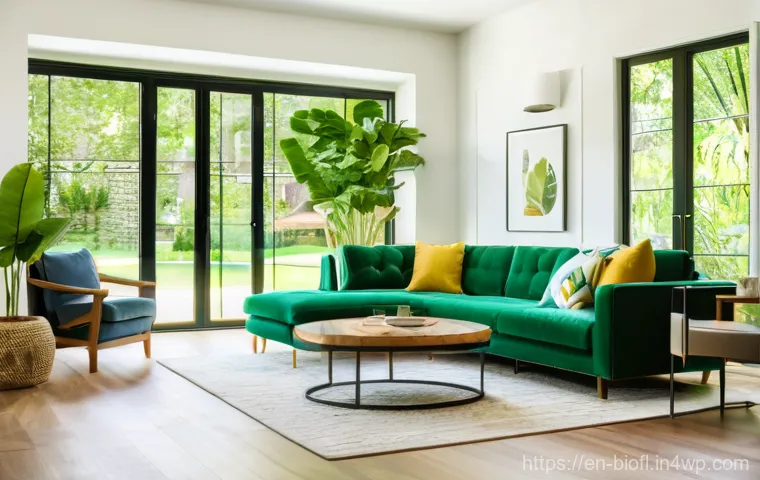 바이오필릭 주거 설계 시 주의 사항 - Here are three detailed image generation prompts in English, designed to capture the essence of biop...