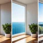 Home 12 자연 채광을 극대화하는 바이오필릭 디자인 - Here are three detailed image prompts designed to maximize natural light, adhering to all specified ...