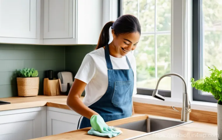 바이오필릭 주거에서의 공기 질 향상 방법 - **Prompt:** A serene, sunlit living room with a strong biophilic design influence. Soft morning ligh...